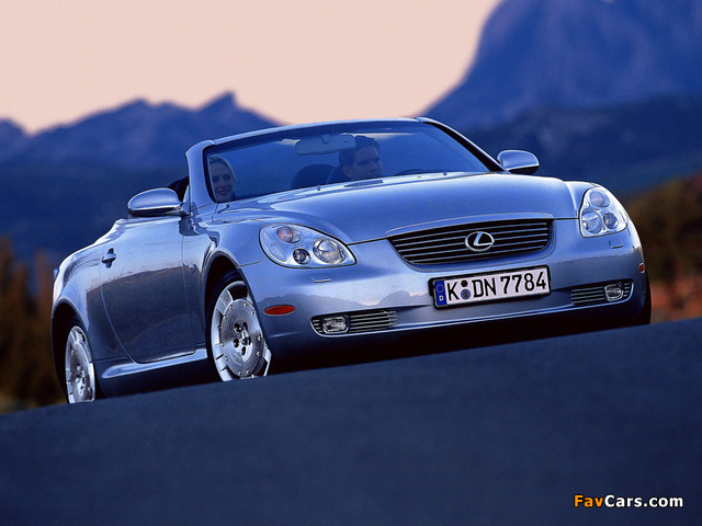 Lexus SC 430 EU-spec 2001–05 wallpapers (640 x 480)