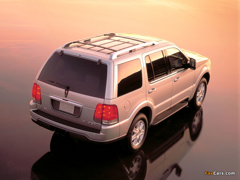 Lincoln Aviator 2002–05 wallpapers (800 x 600)