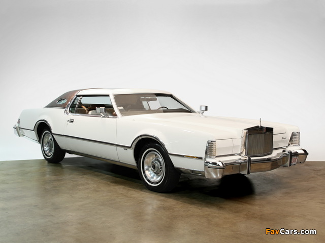 Lincoln Continental Mark IV Lipstick & White Luxury Group 1975–76 pictures (640 x 480)