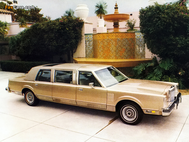 Lincoln Continental Mark VI Limousine by Bradford Coachworks 1980 pictures (640 x 480)