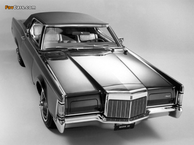 Lincoln Continental Mark III 1968–71 photos (640 x 480)