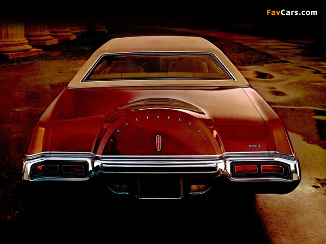 Lincoln Continental Mark IV 1972 pictures (640 x 480)