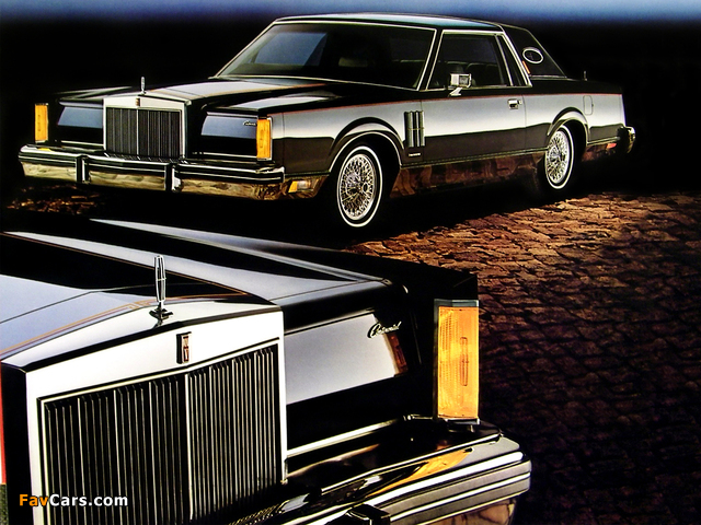 Lincoln Continental Mark VI Givenchy Edition Coupe 1982 pictures (640 x 480)