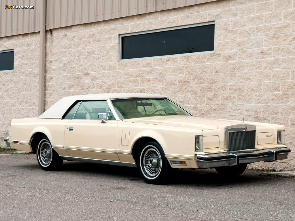 Lincoln Continental Mark V Carriage Roof 1977–79 wallpapers (1024 x 768)