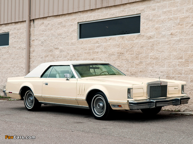 Lincoln Continental Mark V Carriage Roof 1977–79 wallpapers (640 x 480)