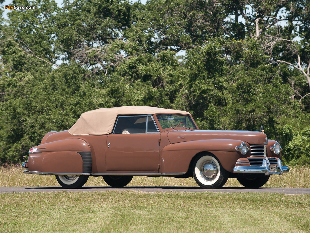 Images of Lincoln Continental 2-door Cabriolet (56) 1942 (1024 x 768)