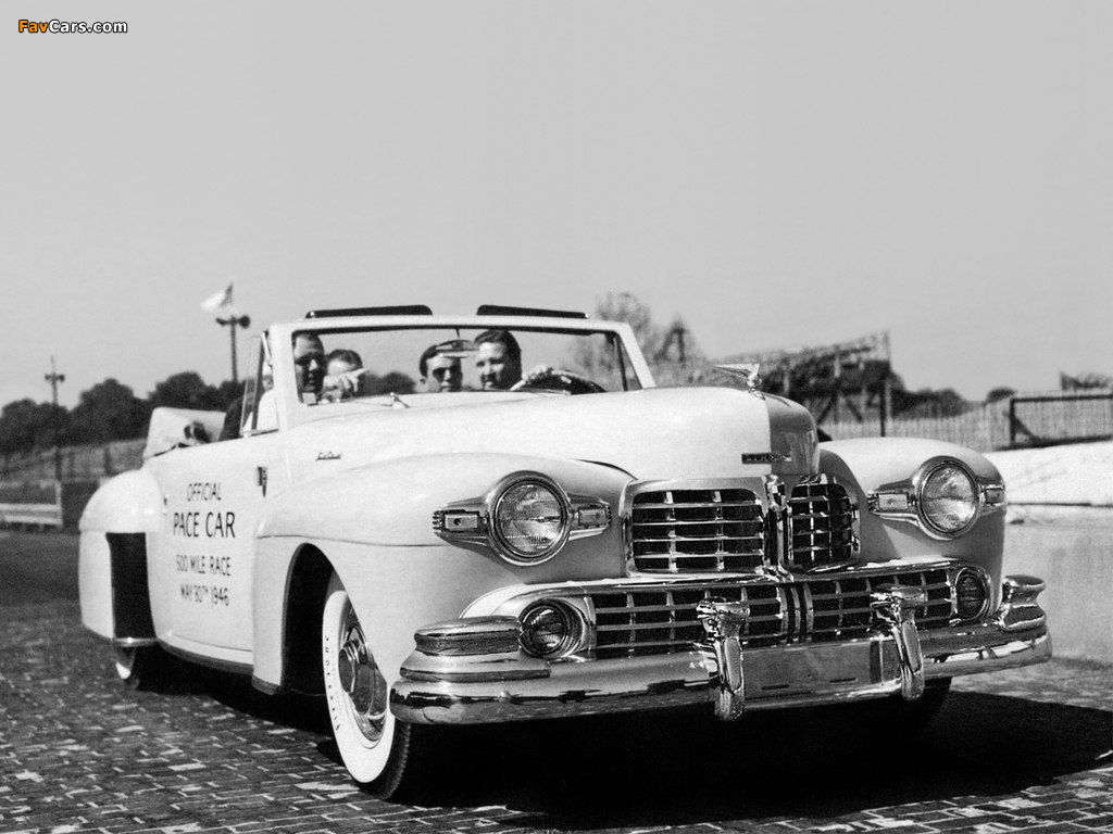Images of Lincoln Continental Cabriolet Indy 500 Pace Car 1946 (1024 x 768)