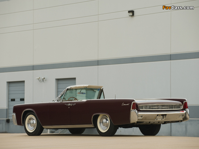 Images of Lincoln Continental Convertible 1962 (640 x 480)