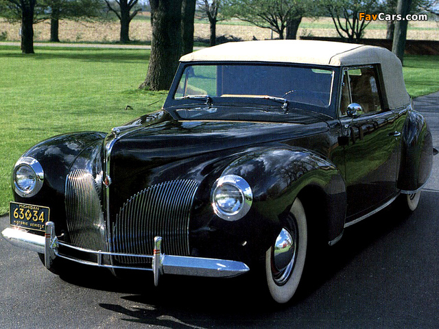 Lincoln Zephyr Continental Cabriolet 1939–40 photos (640 x 480)