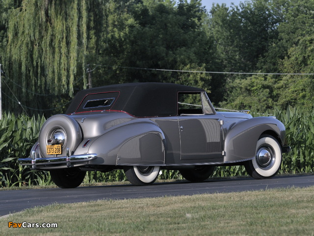 Lincoln Continental Cabriolet (16H-56) 1941 pictures (640 x 480)