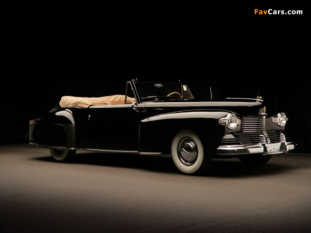 Lincoln Continental 2-door Cabriolet (56) 1942 pictures (640 x 480)