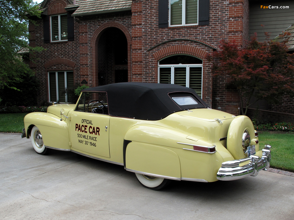 Lincoln Continental Cabriolet Indy 500 Pace Car 1946 photos (1024 x 768)