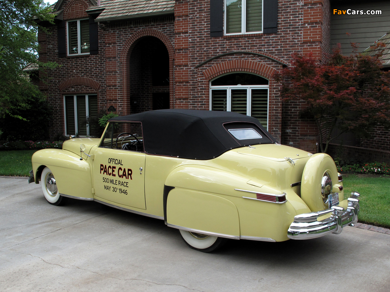 Lincoln Continental Cabriolet Indy 500 Pace Car 1946 photos (800 x 600)
