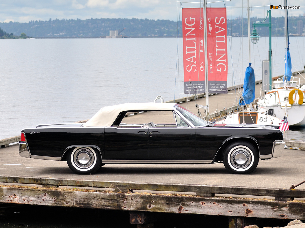 Lincoln Continental Convertible (74A) 1964 pictures (1024 x 768)