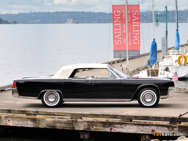 Lincoln Continental Convertible (74A) 1964 pictures (640 x 480)