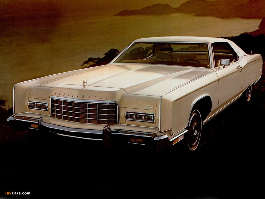 Lincoln Continental Town Coupe 1973 photos (1024 x 768)