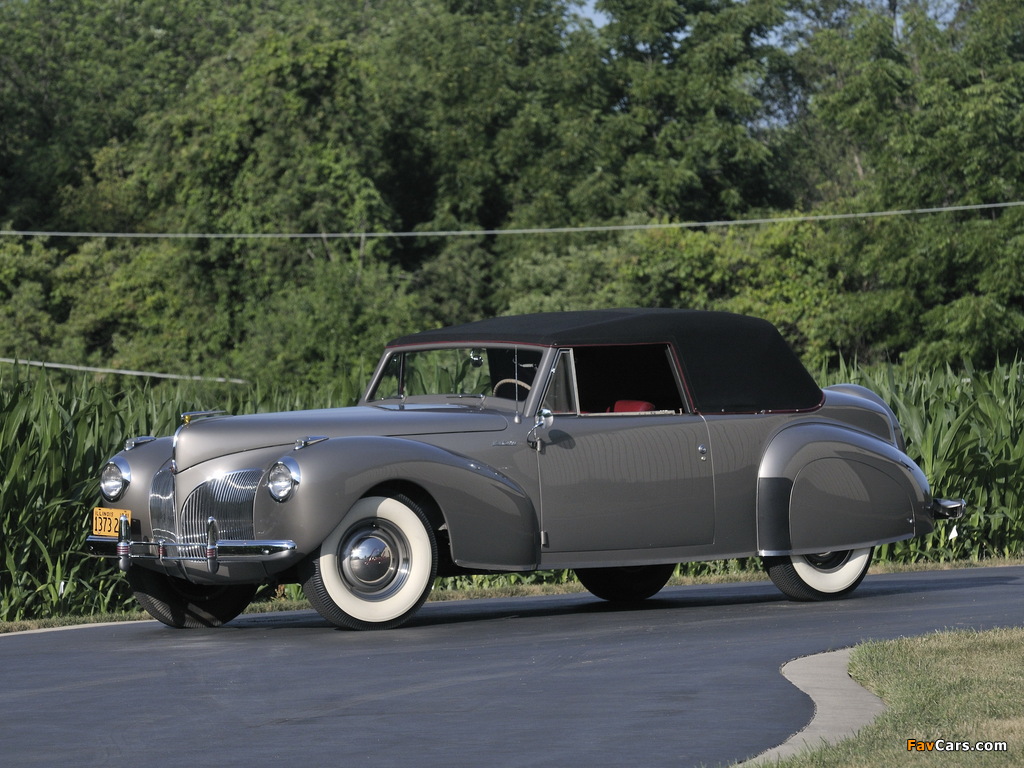 Photos of Lincoln Continental Cabriolet (16H-56) 1941 (1024 x 768)