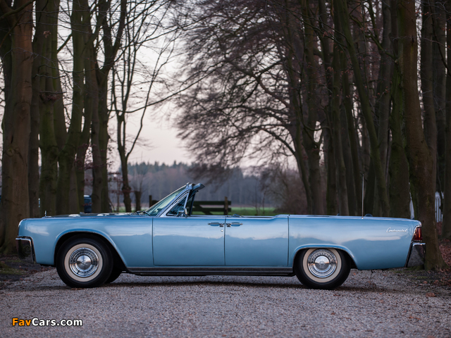 Photos of Lincoln Continental Convertible (74A) 1962 (640 x 480)