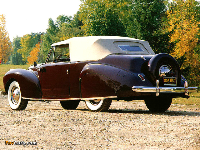 Pictures of Lincoln Zephyr Continental Cabriolet 1939–40 (640 x 480)