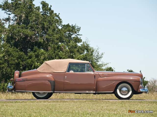 Pictures of Lincoln Continental 2-door Cabriolet (56) 1942 (640 x 480)