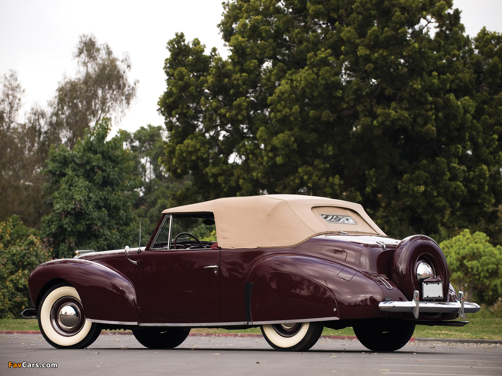 Lincoln Zephyr Continental Cabriolet 1939–40 wallpapers (1024 x 768)