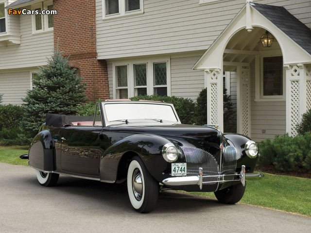 Lincoln Zephyr Continental Cabriolet 1939–40 wallpapers (640 x 480)