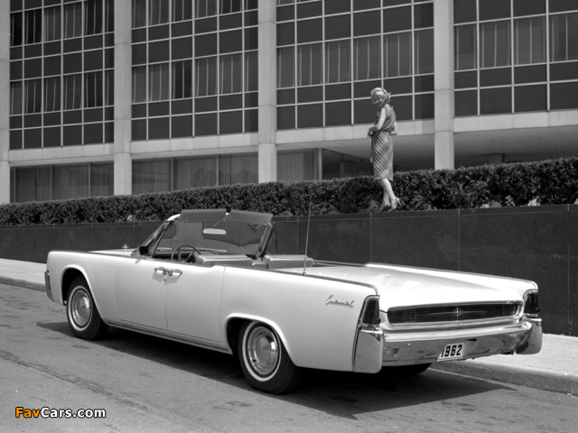 Lincoln Continental Convertible 1962 wallpapers (640 x 480)