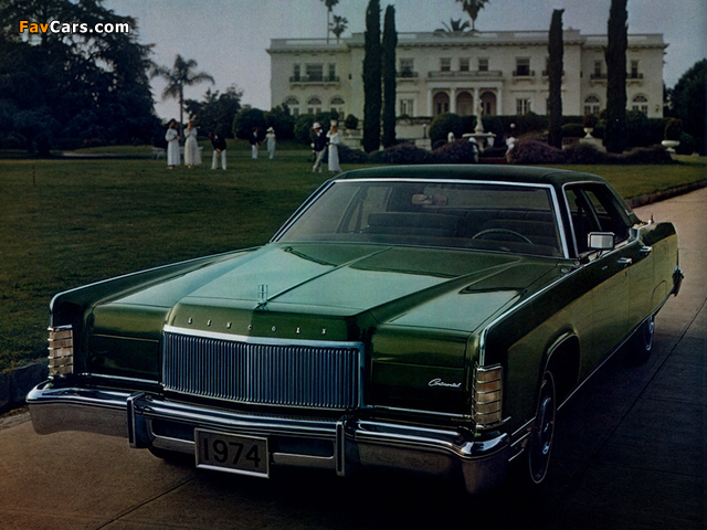Lincoln Continental Sedan (53A) 1974 wallpapers (640 x 480)