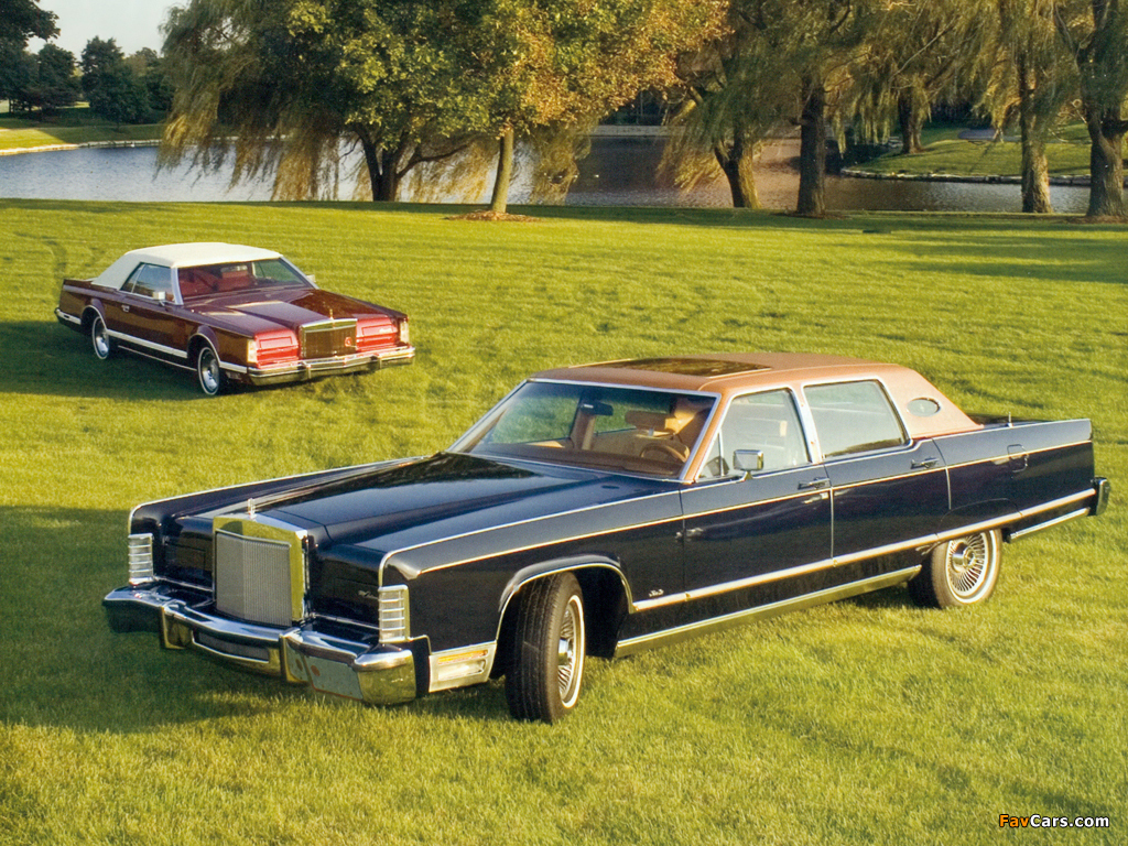 Lincoln Continental Town Car 1977 & Mark V 1978 pictures (1024 x 768)