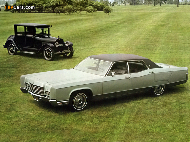 Pictures of Lincoln Model L 1921 & Continental Sedan 1971 (640 x 480)