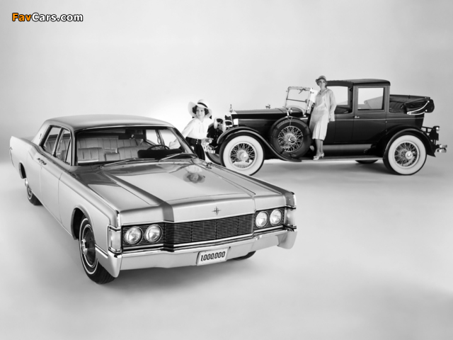 Lincoln Continental 4-Door Sedan 1968 & Lincoln Town Car 1925 wallpapers (640 x 480)