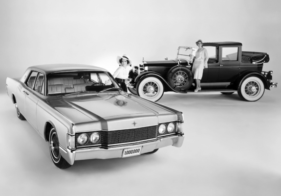Lincoln Continental 4-Door Sedan 1968 & Lincoln Town Car 1925 wallpapers