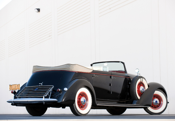 Lincoln Model K Dual Windshield Convertible Sedan by LeBaron 1936 wallpapers