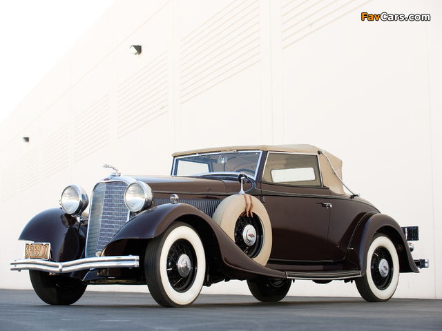 Lincoln Model KA Roadster by Dietrich 1933 wallpapers (640 x 480)