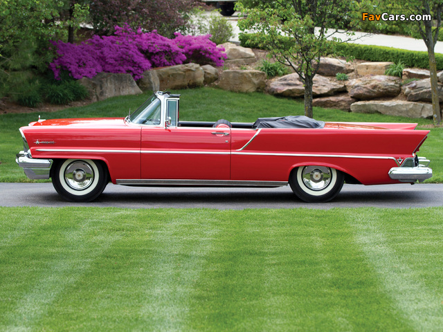 Lincoln Premiere Convertible 1957 wallpapers (640 x 480)