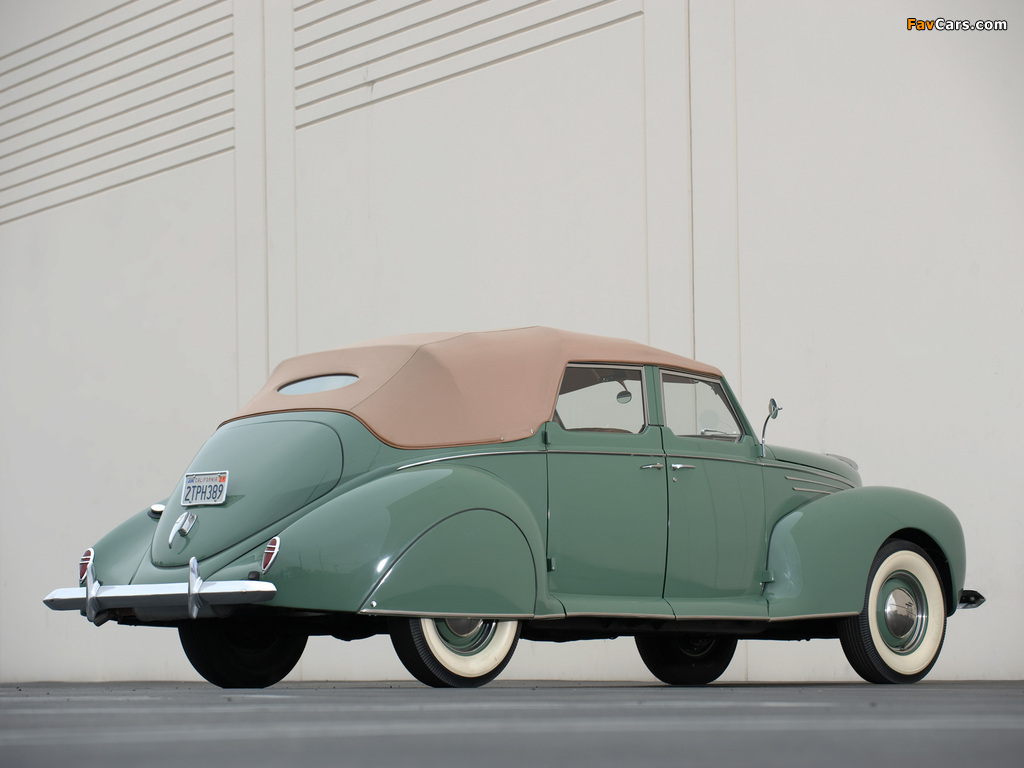 Lincoln Zephyr Convertible Sedan 1938 wallpapers (1024 x 768)