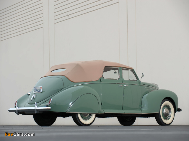 Lincoln Zephyr Convertible Sedan 1938 wallpapers (640 x 480)