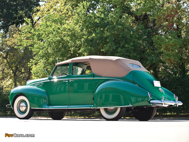 Lincoln Zephyr Convertible Sedan 1939 photos (640 x 480)