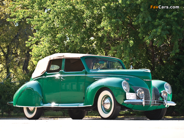 Lincoln Zephyr Convertible Sedan 1939 wallpapers (640 x 480)