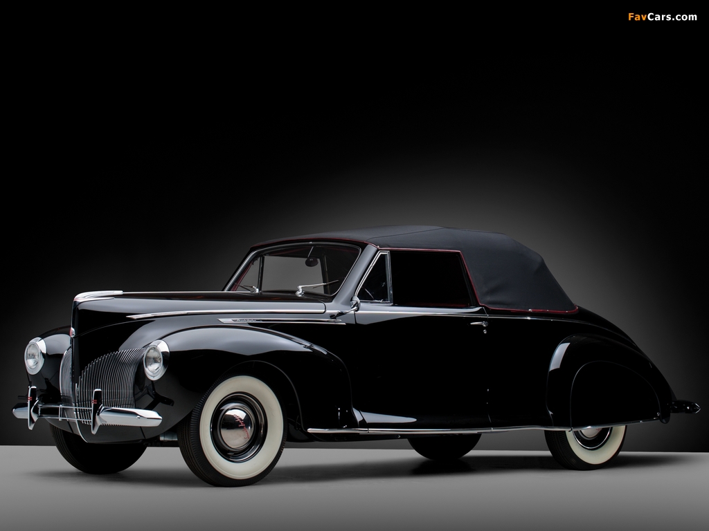 Photos of Lincoln Zephyr Convertible Coupe (06H-76) 1940 (1024 x 768)
