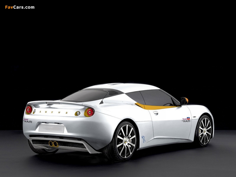 Lotus Evora Naomi for Haiti 2010 wallpapers (800 x 600)