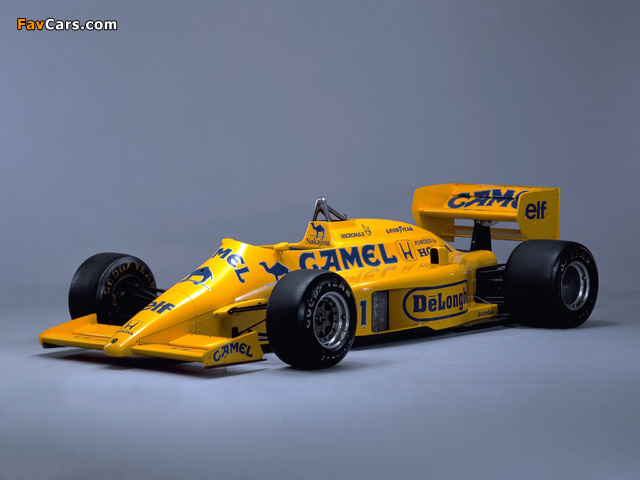 Lotus 99T 1987 images (640 x 480)