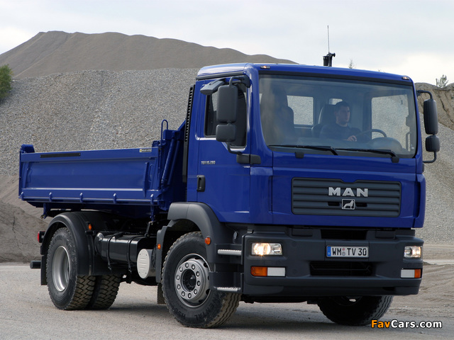 Pictures of MAN TGM 18.280 FLK Meiller-Kipper 2005–08 (640 x 480)