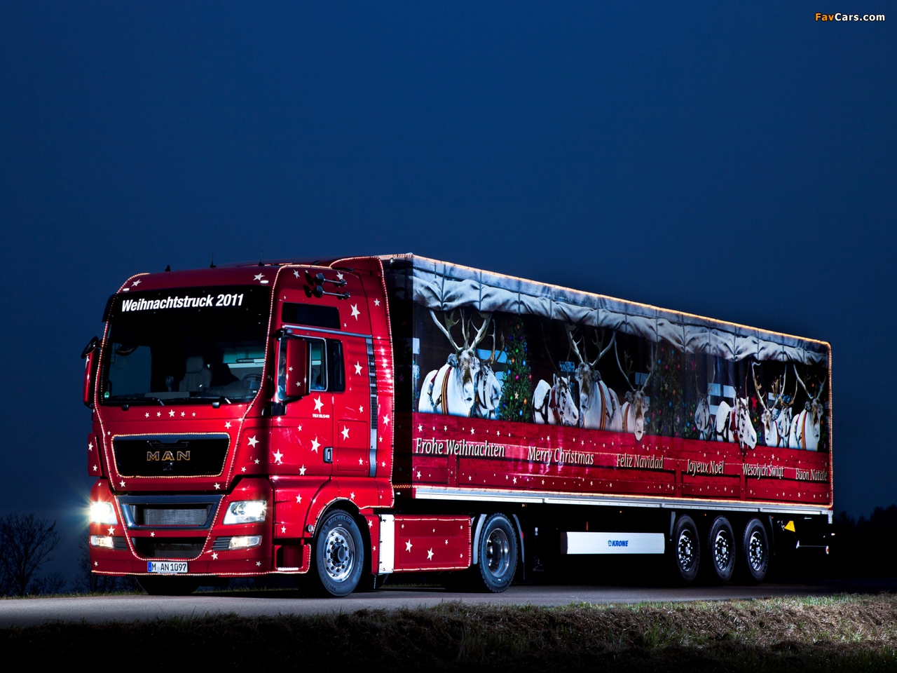 MAN TGX 18.540 Weihnachtstruck 2007–12 wallpapers (1280 x 960)