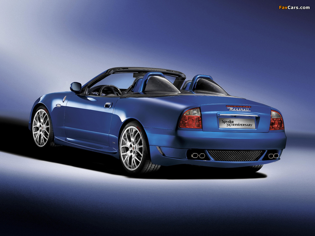 Maserati Spyder 90th Anniversary 2005 wallpapers (1024 x 768)