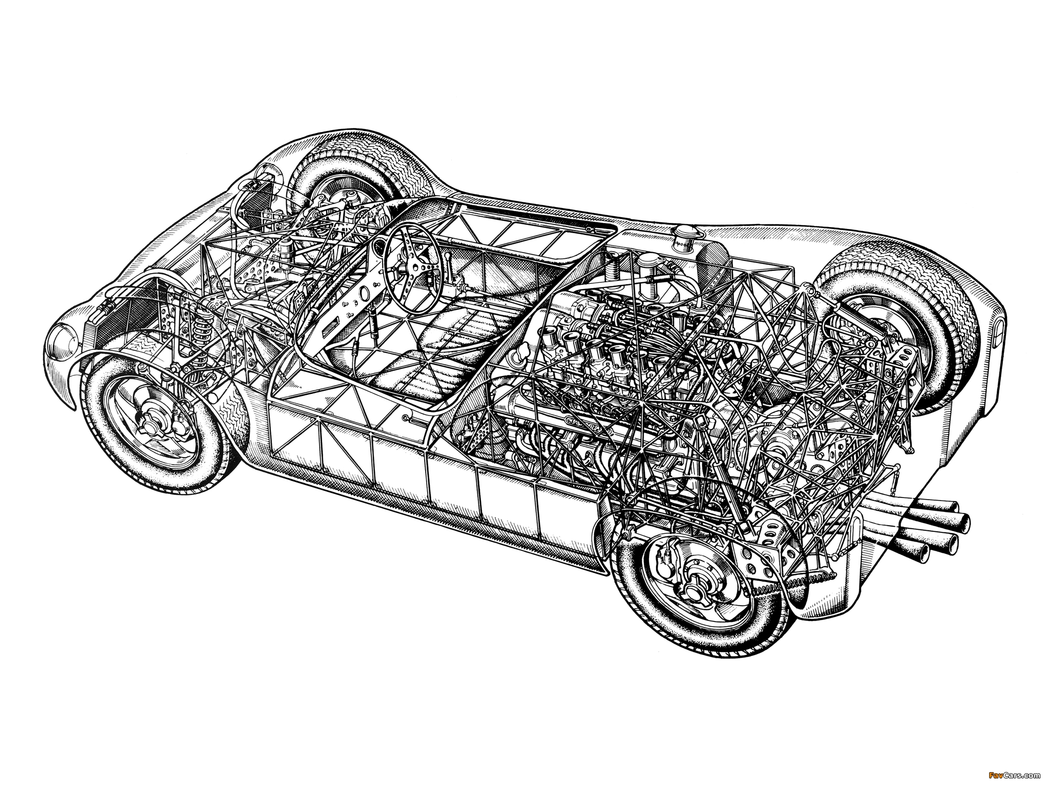 Maserati Tipo 64 Birdcage 1961 wallpapers (2048 x 1536)