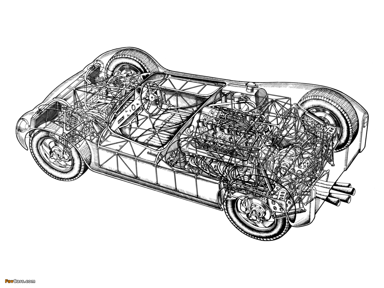 Maserati Tipo 64 Birdcage 1961 wallpapers (1280 x 960)
