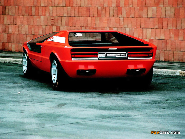 Maserati Boomerang 1972 wallpapers (640 x 480)