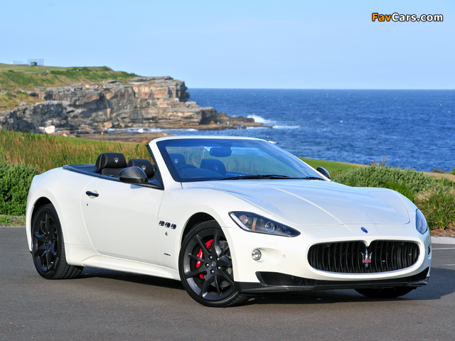 Maserati GranCabrio Sport AU-spec 2011 wallpapers (640 x 480)