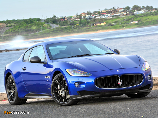 Maserati GranTurismo S MC Sport Line AU-spec 2009–12 wallpapers (640 x 480)